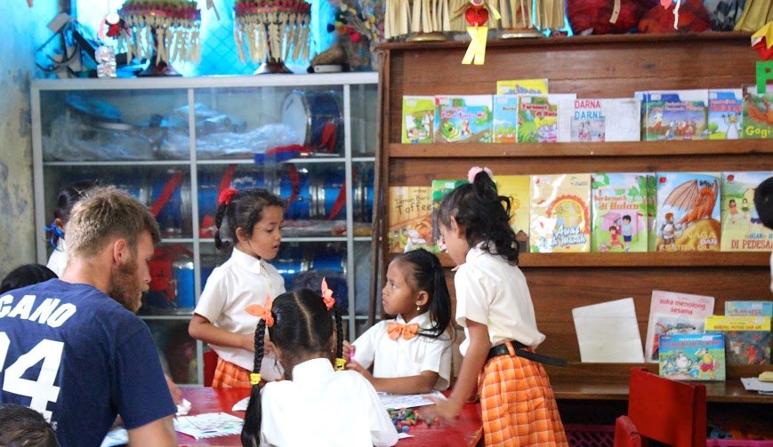  Kindergarten Teaching, Ubud, Bali Review - Volunteer Overseas with IVI Illustration 