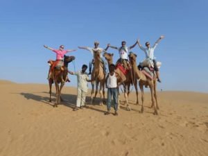 camels in the desert tour
