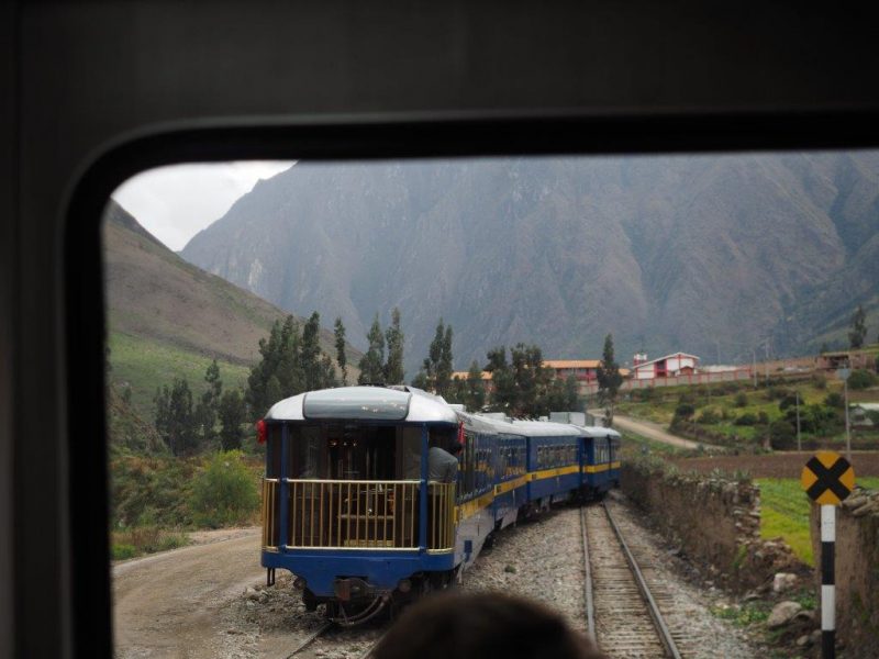 train travel in the andes is fun!