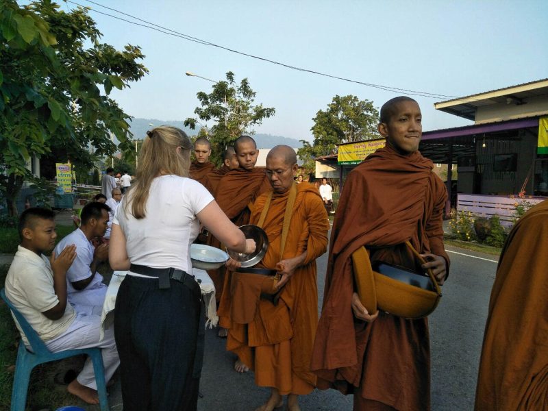 _Monks collecting alms