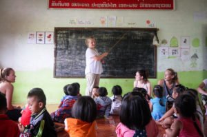 english teaching in laos with IVI
