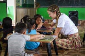 primary school tutoring assignment for volunteers in laos