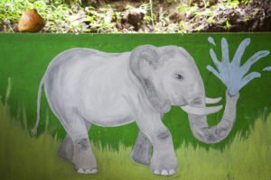 elephant drawing in school