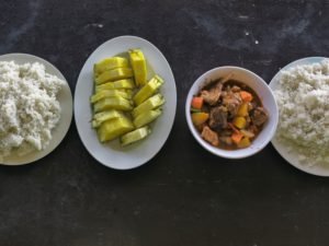 3 quality meals p/day on your volunteer placement in philippines