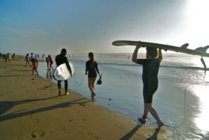 walking back from the break