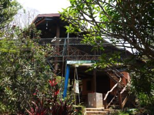 outside the accommodation in mae sot