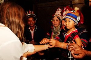 karen hill tribe greeting for volunteers