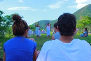 childrens choir group singing