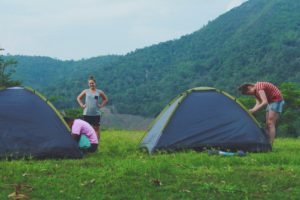 camping out in the jungle thiailand
