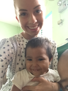 Nikoline at the orphanage philippines
