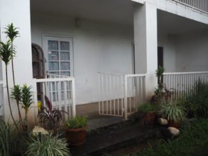 outside of the homestay in samoa