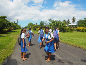 School kids in Apia