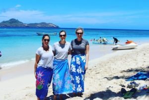 jules and the nutrition team in fiji