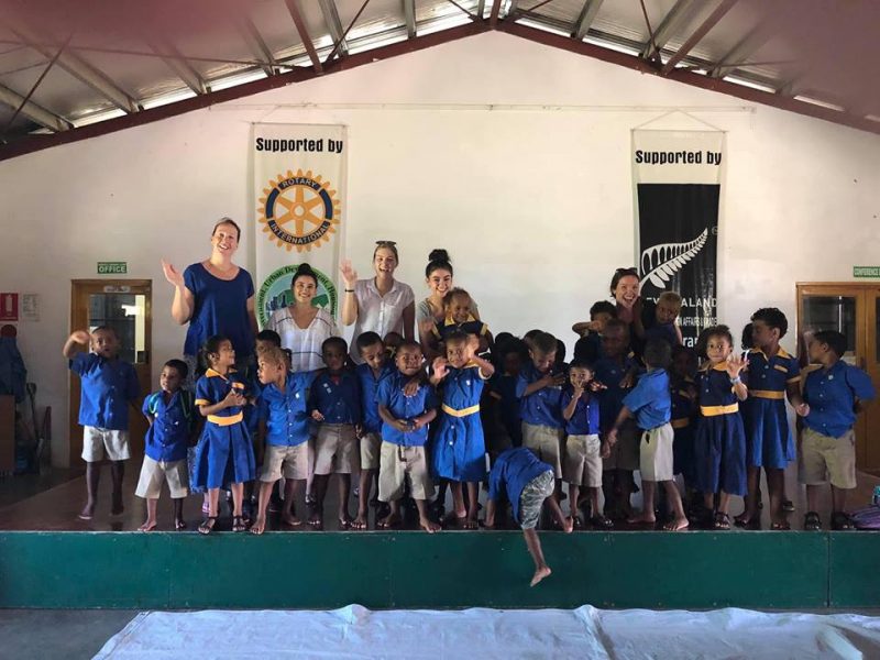 nutrition volunteers at school in vanuatu