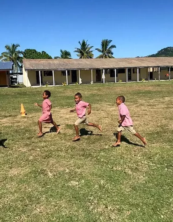 Fiji children from remote island school