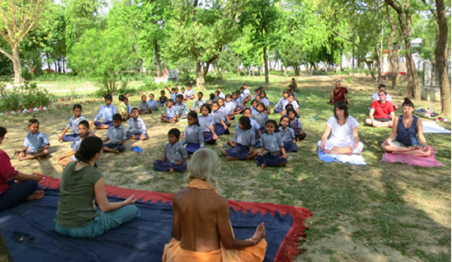 volunteering Bodhi Tree School
