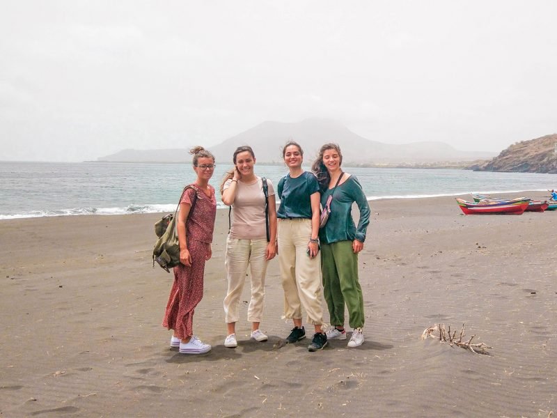 volunteers on Cape Verde island