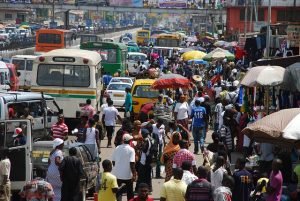 busy Ghanaian street