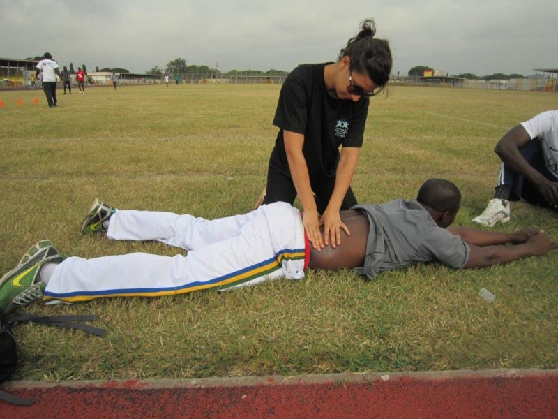 treating a runner with physio