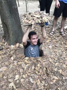 Cu Chi Tunnels - Going into a hidden tunnel (2)