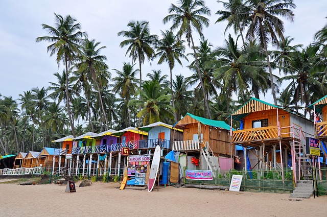 Goa beach huts