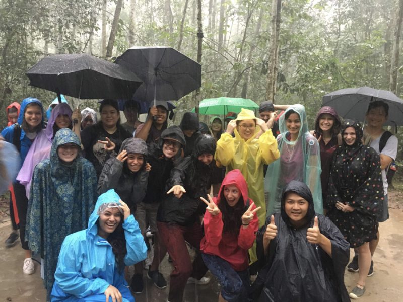 Group photo of participants - Raining day
