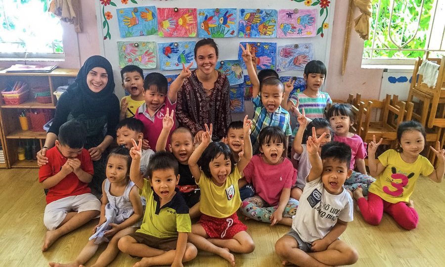 Group photo with kids (2)-Ho Chi Minh