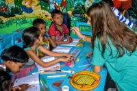 Kandy kindergarten Teaching with involvement volunteers international