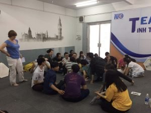 Participant giving class (- Ho Chi Minh