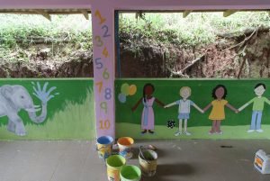 childrens section on community project