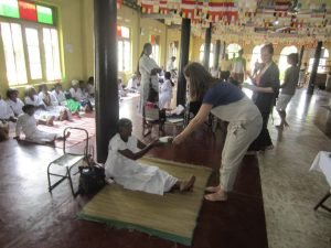greeting locals- community project