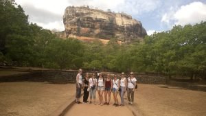 IVI group in front of sigiriya rock