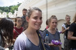 group smiling in Sri Lanka