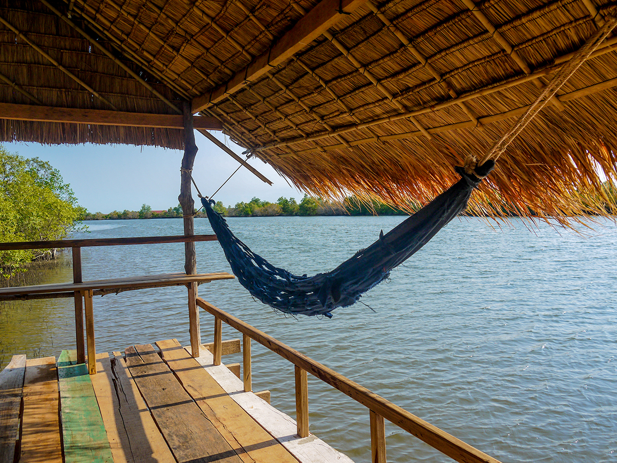 hammock overlooking river
