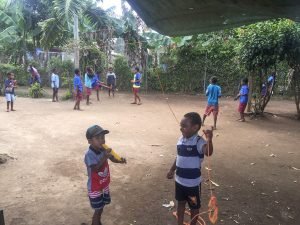 kids playing outside