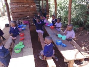 Kids during lunch time