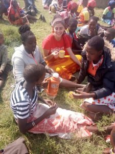 Sharing a cup of tea