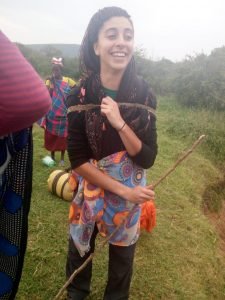 IVI volunteer smiling