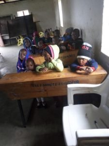 Students on their desk