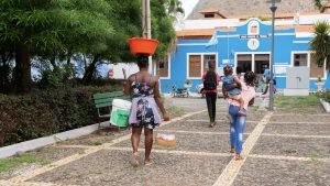 locals walking in Terrafal Town