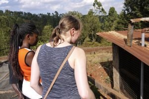 Walking around a coffee farm