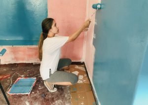 Painting student chairs and tables