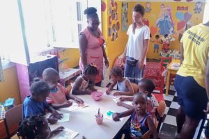 drawing in the classroom