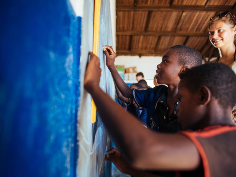 writing on the board