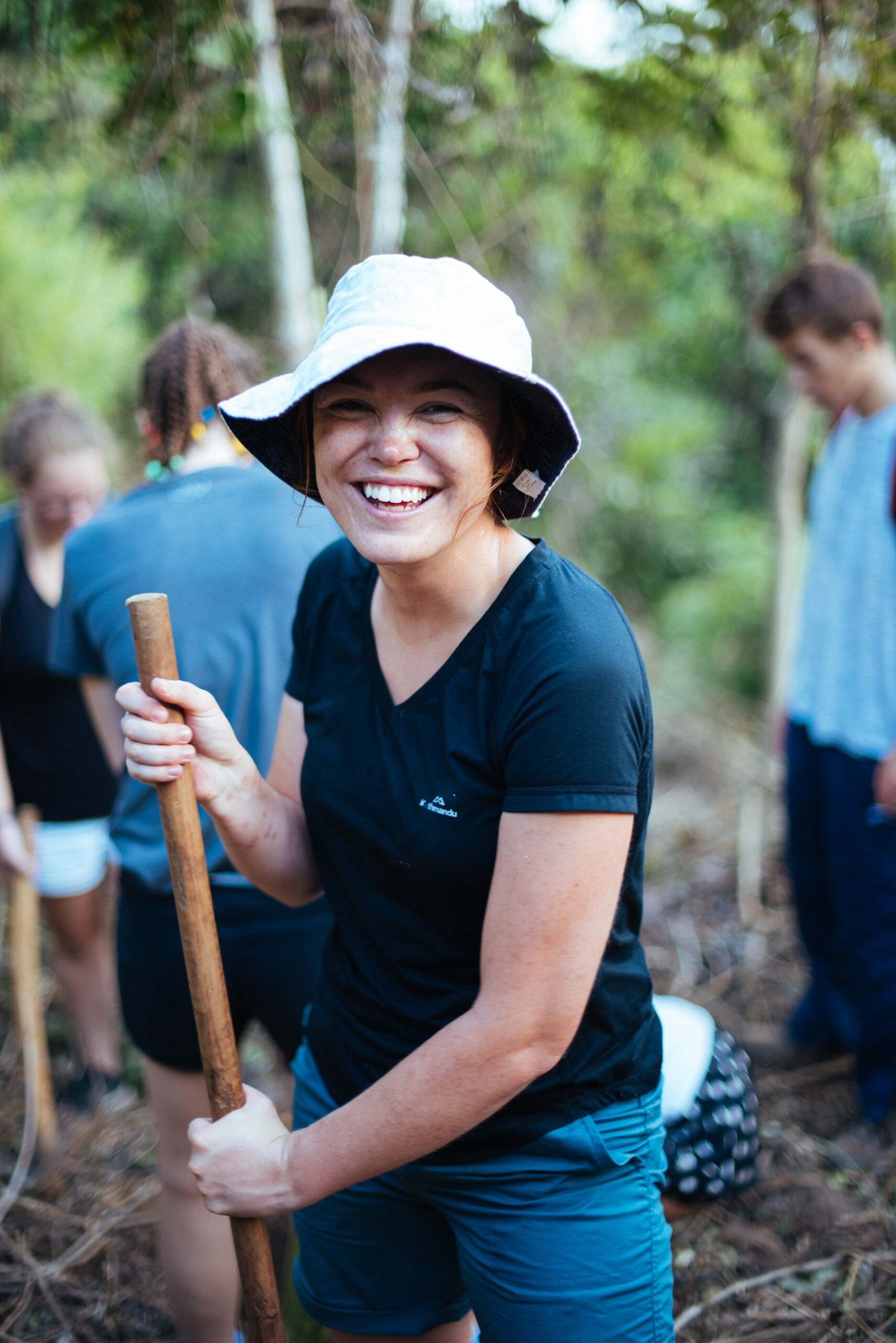 smiling participant