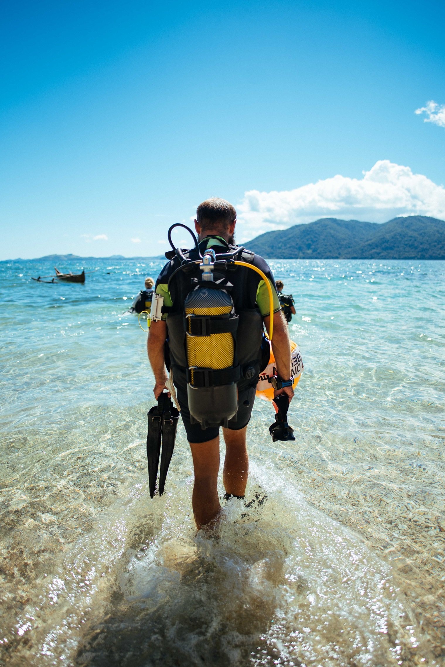 heading for a dive