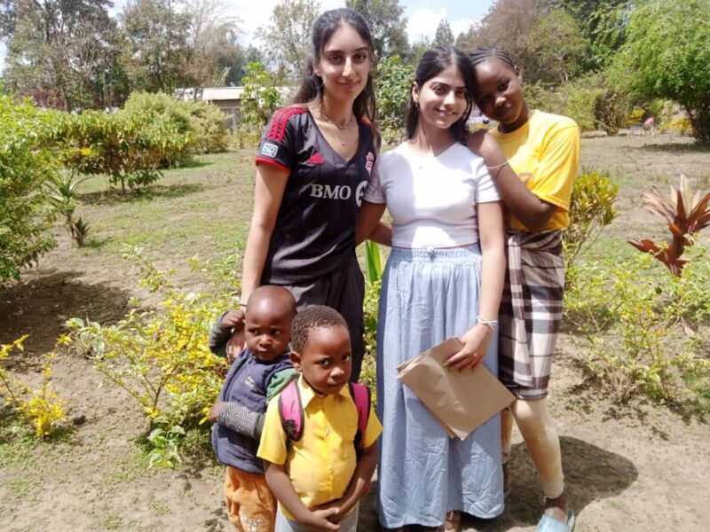 vollies on womens education project in arusha