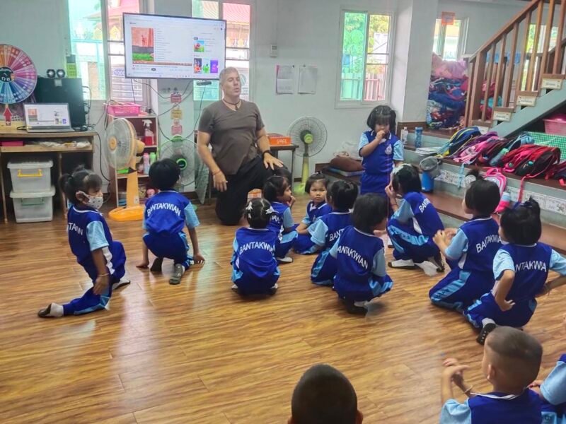 kids sitting on floor