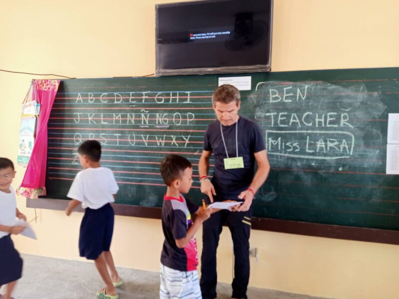 kids at the board