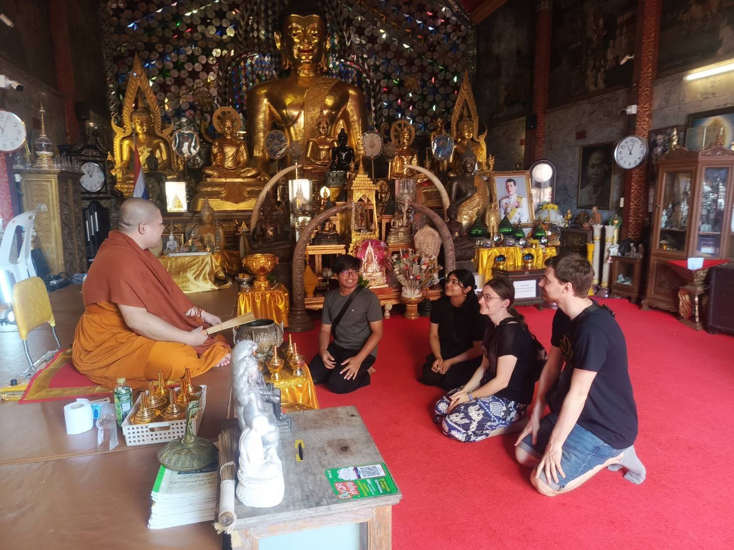 blessed by a monk thailand